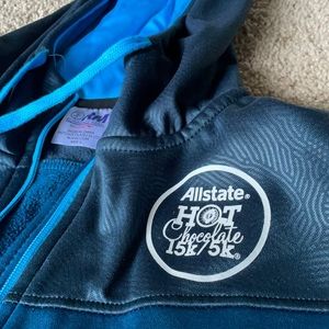 Allstate 15k Hot Chocolate zip up Hoodie.